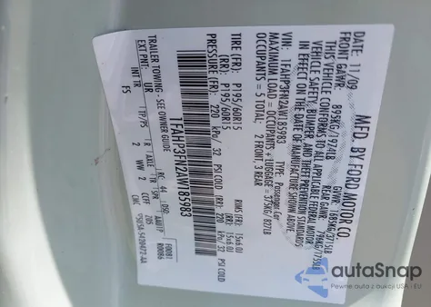 2010 Ford Focus Se from USA, damaged, VIN 1FAHP3FN2AW185983